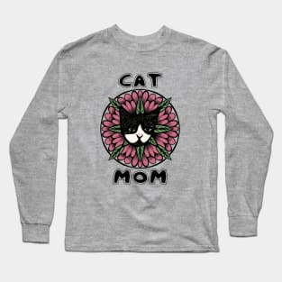 Tuxedo Cat Mom Long Sleeve T-Shirt